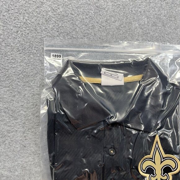 Nike Dri-Fit NFL New Orleans Saints Polo Shirt Men’s Medium Gray Golf Activewear - Picture 14 of 14